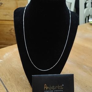 COPY - COPY - COPY - Amberta 20 inch S.S. Box chain NWT